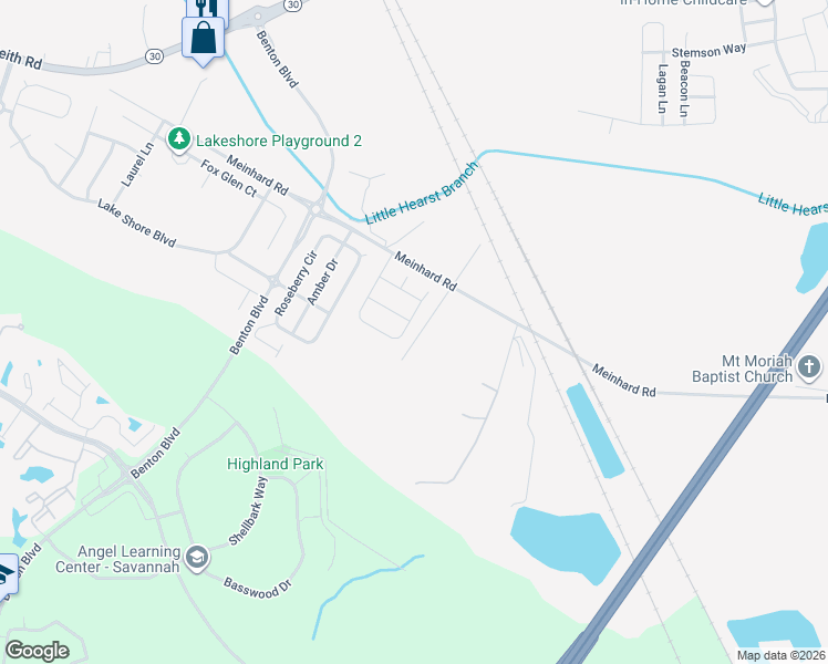 map of restaurants, bars, coffee shops, grocery stores, and more near 64 Braxton Manor Drive in Port Wentworth