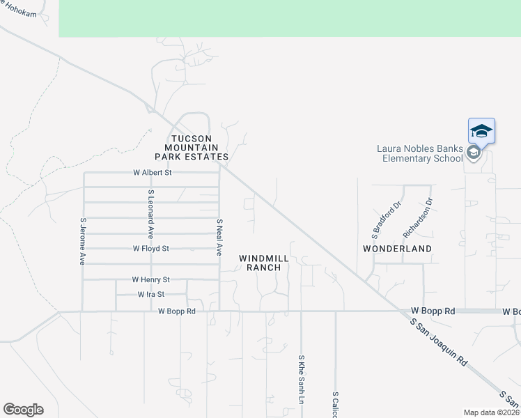 map of restaurants, bars, coffee shops, grocery stores, and more near 3300 South San Joaquin Road in Tucson