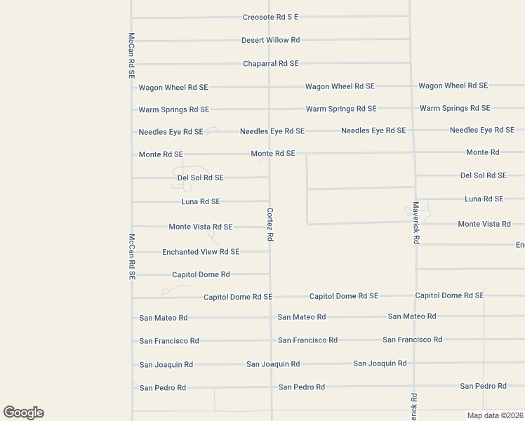 map of restaurants, bars, coffee shops, grocery stores, and more near 4300-4498 Luna Road Southeast in Deming
