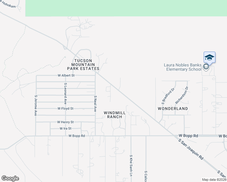 map of restaurants, bars, coffee shops, grocery stores, and more near 3300 South San Joaquin Road in Tucson