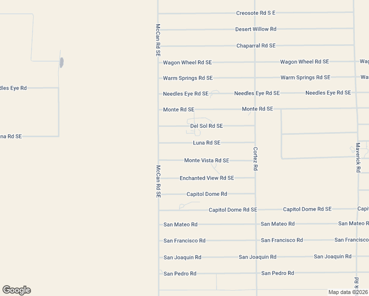 map of restaurants, bars, coffee shops, grocery stores, and more near 4300-4498 Luna Road Southeast in Deming