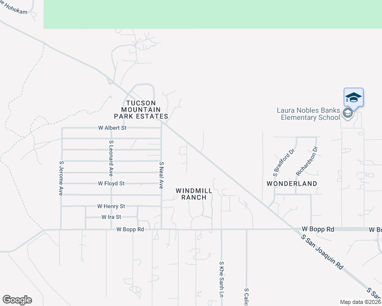 map of restaurants, bars, coffee shops, grocery stores, and more near 3300 South San Joaquin Road in Tucson