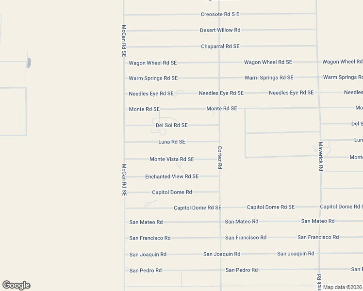 map of restaurants, bars, coffee shops, grocery stores, and more near 4300 Luna Road Southeast in Deming