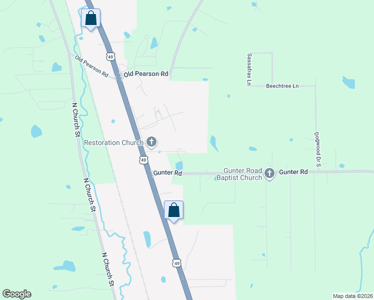 map of restaurants, bars, coffee shops, grocery stores, and more near 129 Arcon Drive in Florence