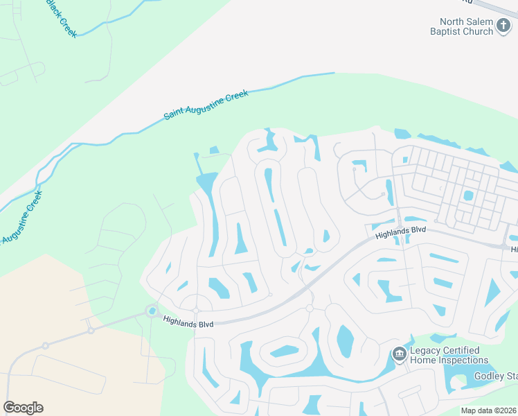 map of restaurants, bars, coffee shops, grocery stores, and more near 43 Winslow Circle in Pooler