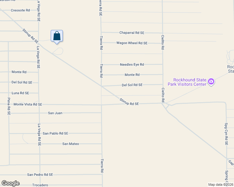 map of restaurants, bars, coffee shops, grocery stores, and more near 6881 Stirrup Road Southeast in Deming