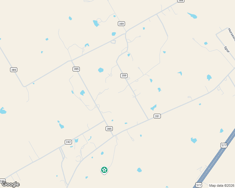 map of restaurants, bars, coffee shops, grocery stores, and more near 743 County Road 359 in Stephenville