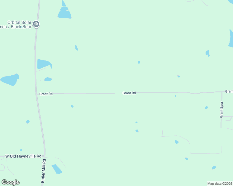 map of restaurants, bars, coffee shops, grocery stores, and more near 1301 Grant Road in Montgomery