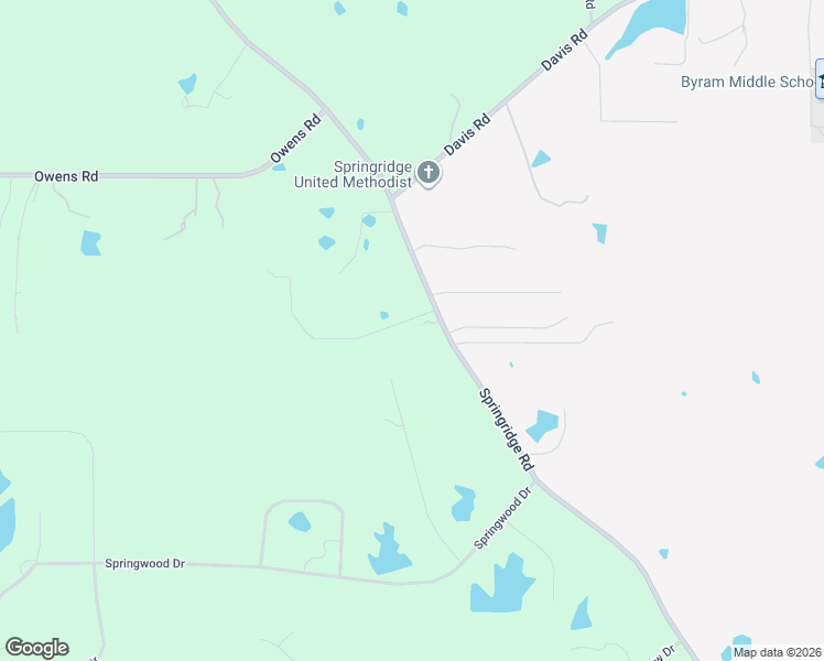 map of restaurants, bars, coffee shops, grocery stores, and more near 9835 Springridge Road in Terry