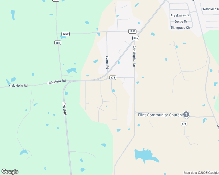 map of restaurants, bars, coffee shops, grocery stores, and more near 11720 County Road 175 in Bullard