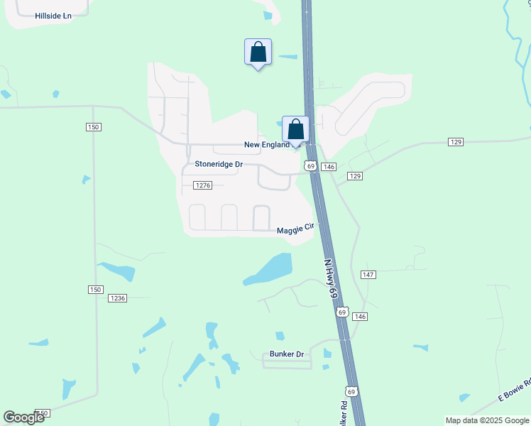 map of restaurants, bars, coffee shops, grocery stores, and more near 117 Ken Circle in Flint