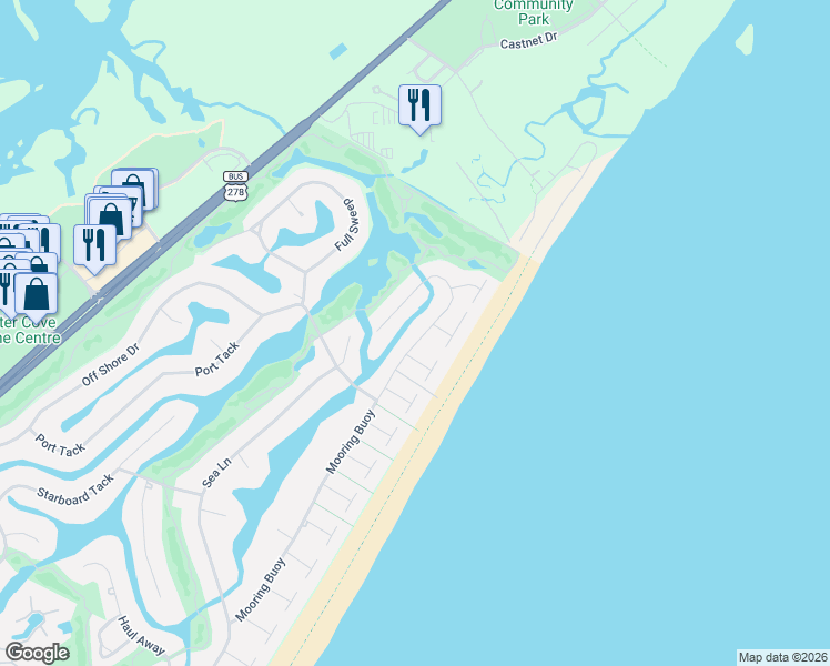 map of restaurants, bars, coffee shops, grocery stores, and more near 153 Mooring Buoy in Hilton Head Island