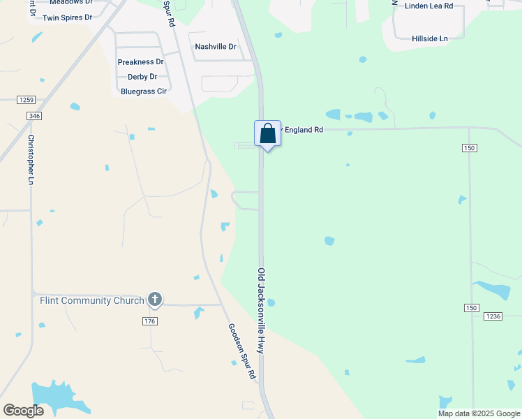map of restaurants, bars, coffee shops, grocery stores, and more near 20290 Old Jacksonville Highway in Bullard