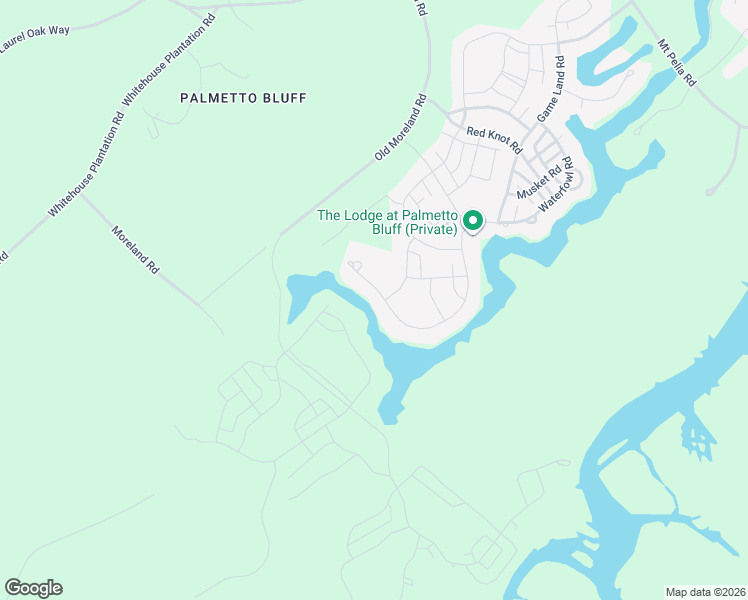 map of restaurants, bars, coffee shops, grocery stores, and more near 331 Waterfowl Road in Bluffton