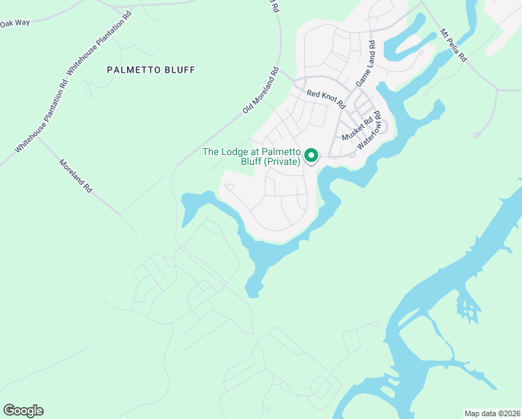 map of restaurants, bars, coffee shops, grocery stores, and more near 331 Waterfowl Road in Bluffton