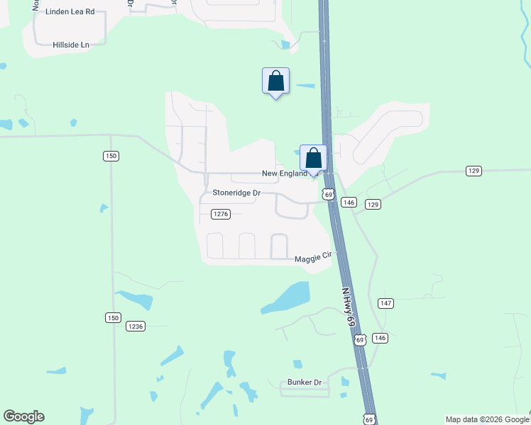 map of restaurants, bars, coffee shops, grocery stores, and more near 2201 Ridgley in Flint