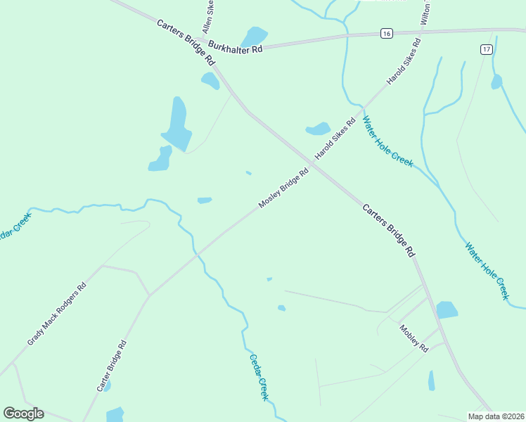 map of restaurants, bars, coffee shops, grocery stores, and more near 505 Mosley Bridge Road in Claxton