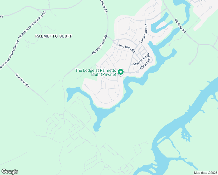 map of restaurants, bars, coffee shops, grocery stores, and more near 159 Squash Blossom Lane in Bluffton