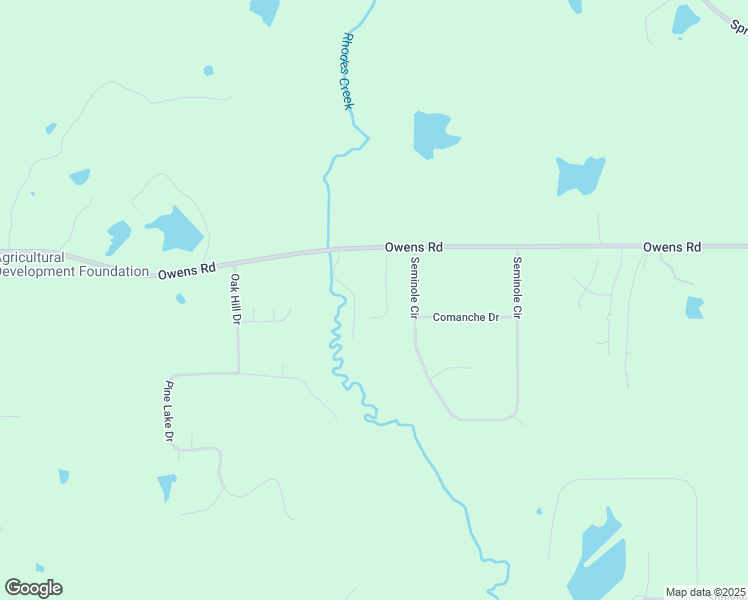 map of restaurants, bars, coffee shops, grocery stores, and more near 2159 Owens Road in Terry