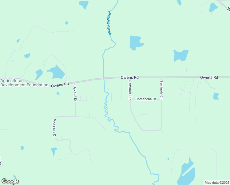 map of restaurants, bars, coffee shops, grocery stores, and more near 2159 Owens Road in Terry