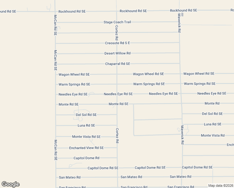 map of restaurants, bars, coffee shops, grocery stores, and more near Needles Eye Road Southeast in Deming