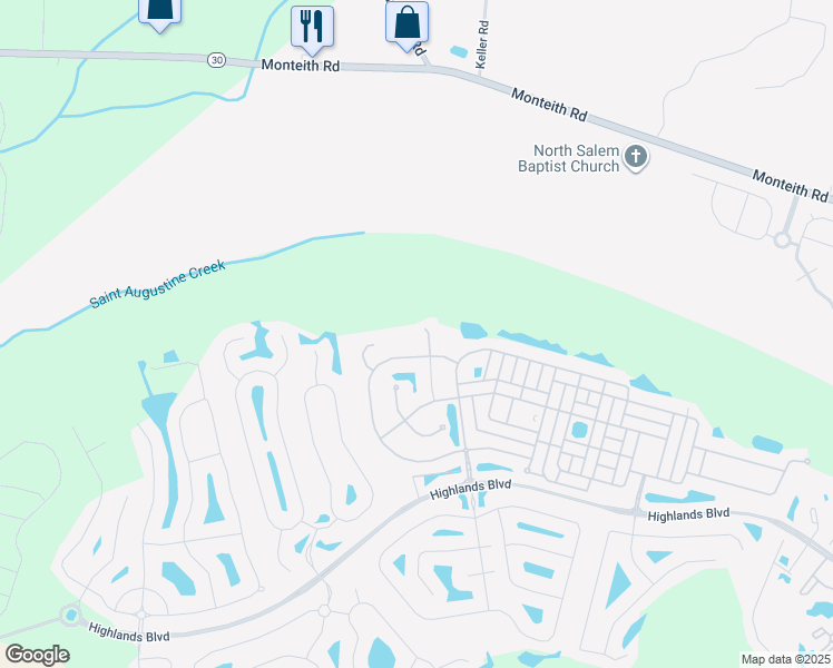 map of restaurants, bars, coffee shops, grocery stores, and more near 98 Westbourne Way in Savannah