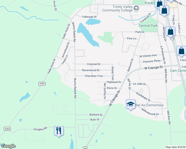 map of restaurants, bars, coffee shops, grocery stores, and more near 522 Richards Street in Athens