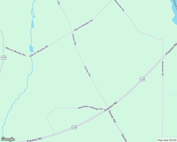 map of restaurants, bars, coffee shops, grocery stores, and more near Dozier Road in Schley County