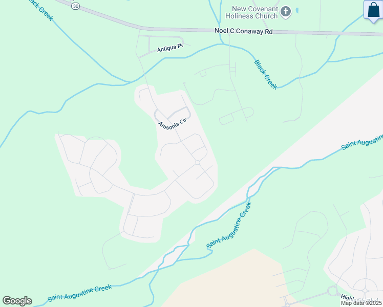 map of restaurants, bars, coffee shops, grocery stores, and more near 148 Caribbean Village Drive in Guyton
