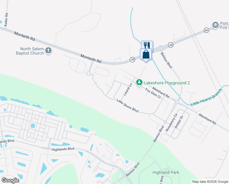 map of restaurants, bars, coffee shops, grocery stores, and more near 2 Blackberry Lane in Port Wentworth