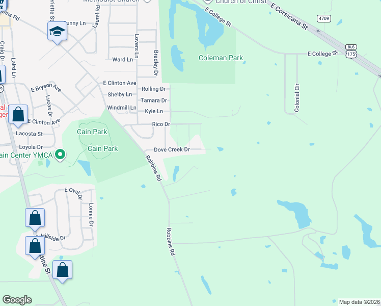 map of restaurants, bars, coffee shops, grocery stores, and more near 1004 Dove Creek Drive in Athens