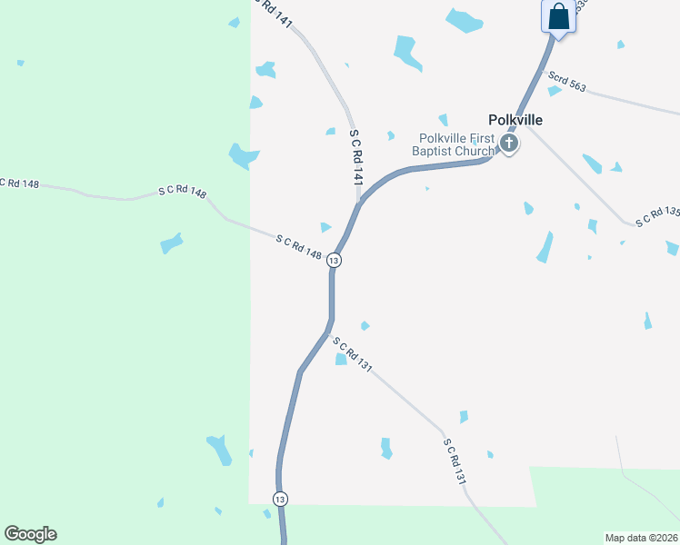 map of restaurants, bars, coffee shops, grocery stores, and more near in Polkville