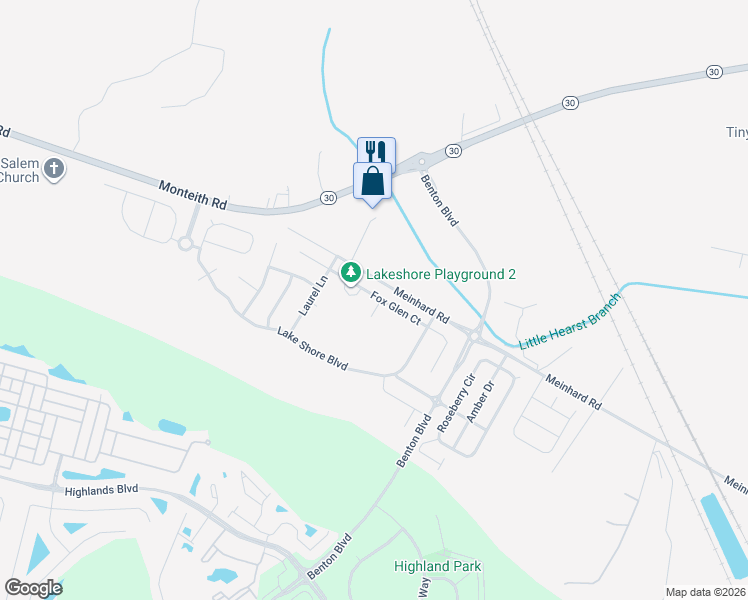 map of restaurants, bars, coffee shops, grocery stores, and more near 2 Sunnydale Lane in Port Wentworth
