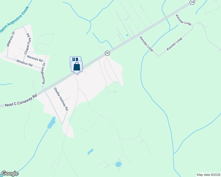map of restaurants, bars, coffee shops, grocery stores, and more near 198 Boone Road in Guyton