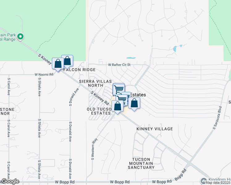 map of restaurants, bars, coffee shops, grocery stores, and more near 6034 West Lazy Heart Street in Tucson