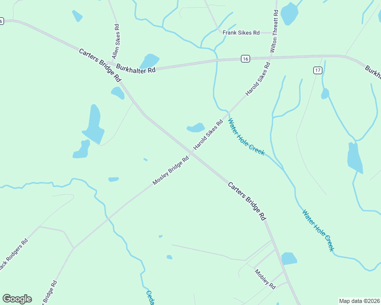 map of restaurants, bars, coffee shops, grocery stores, and more near 1430 Harold Sikes Road in Claxton