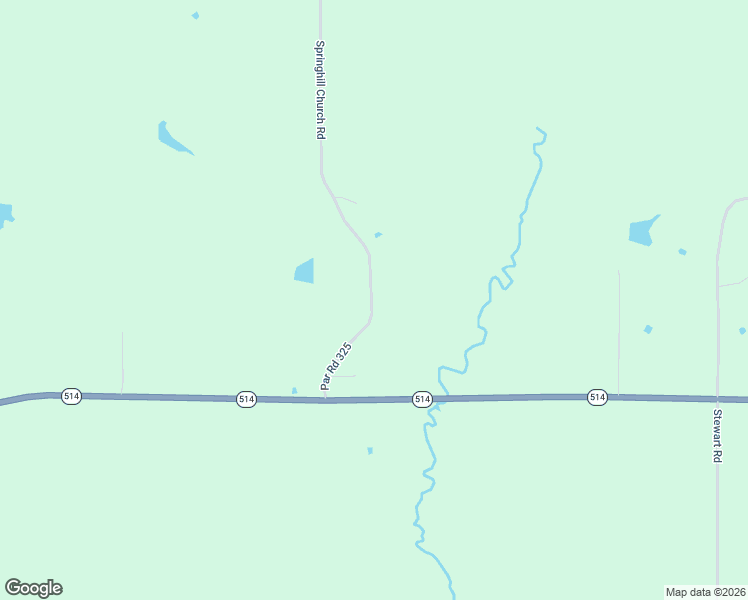 map of restaurants, bars, coffee shops, grocery stores, and more near 5779 Springhill Church Road in Ringgold