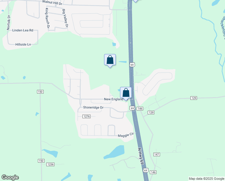 map of restaurants, bars, coffee shops, grocery stores, and more near 1604 County Road 149 in Smith