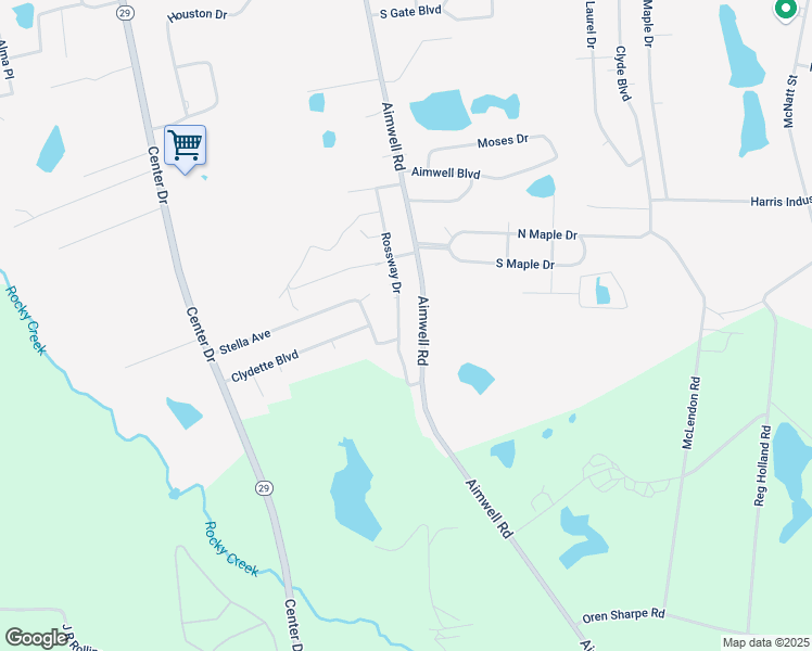 map of restaurants, bars, coffee shops, grocery stores, and more near 2110 Rossway Drive in Vidalia