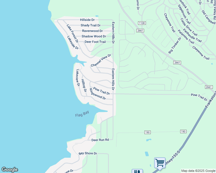 map of restaurants, bars, coffee shops, grocery stores, and more near 16868 Oak Trail Drive in Flint
