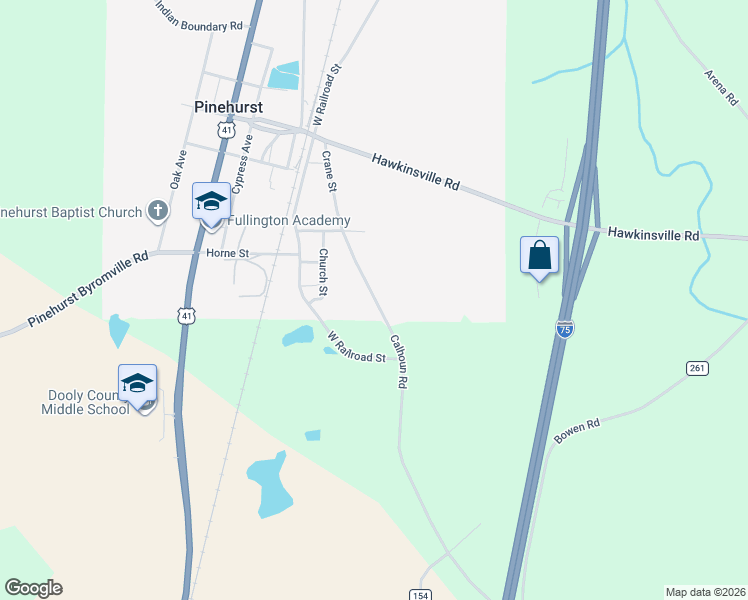 map of restaurants, bars, coffee shops, grocery stores, and more near in Pinehurst