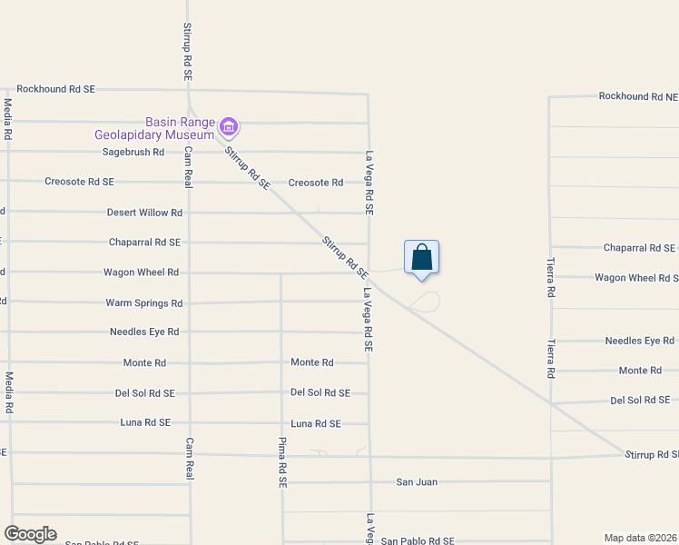 map of restaurants, bars, coffee shops, grocery stores, and more near Wagon Wheel Road in Luna County