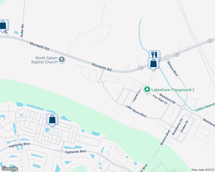 map of restaurants, bars, coffee shops, grocery stores, and more near 4 Windcrest Court in Port Wentworth