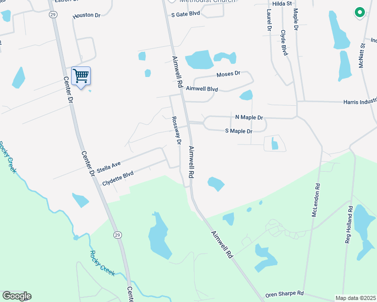 map of restaurants, bars, coffee shops, grocery stores, and more near 2110 Rossway Drive in Vidalia