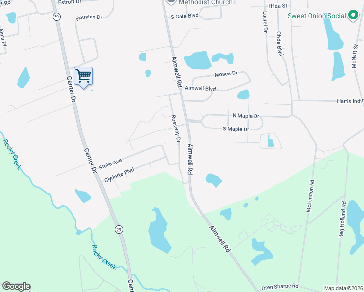 map of restaurants, bars, coffee shops, grocery stores, and more near 2004 Rossway Drive in Vidalia