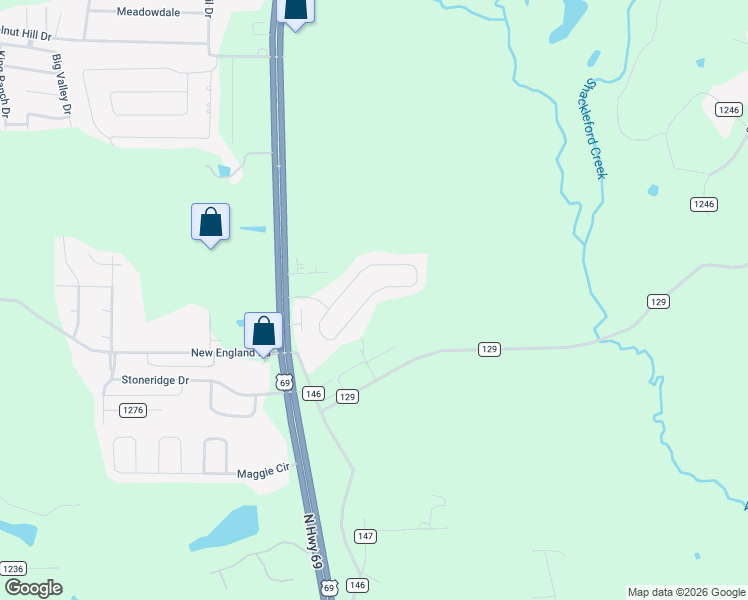 map of restaurants, bars, coffee shops, grocery stores, and more near 591 Frederick Circle in Flint
