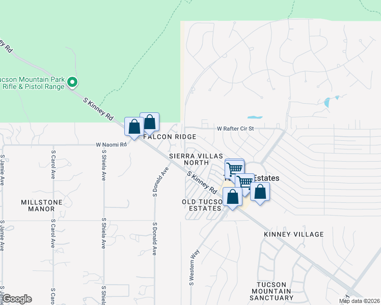 map of restaurants, bars, coffee shops, grocery stores, and more near 6169 West Lazy Heart Street in Tucson
