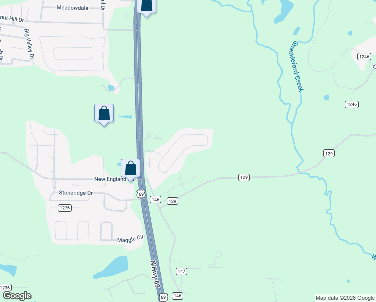 map of restaurants, bars, coffee shops, grocery stores, and more near 570 Frederick Circle in Flint