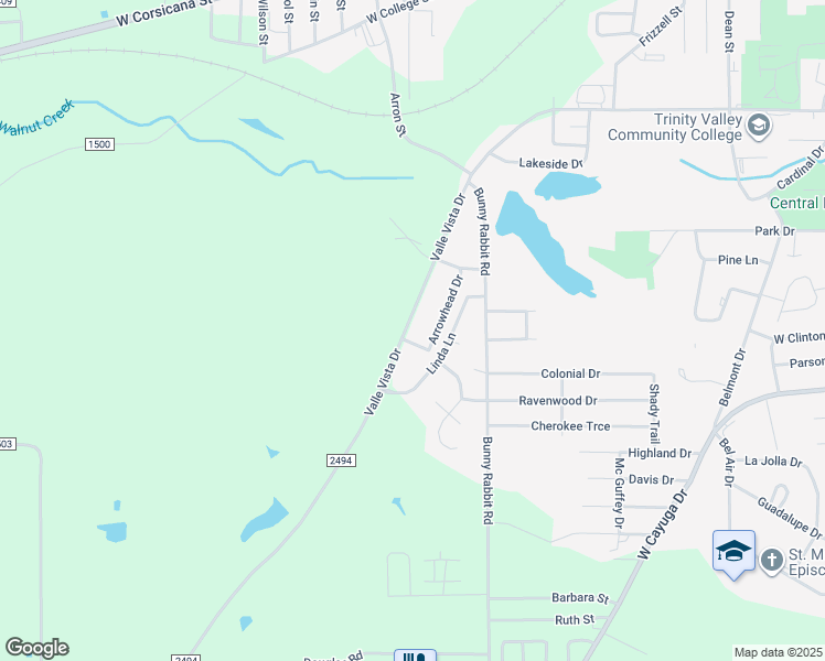 map of restaurants, bars, coffee shops, grocery stores, and more near 821 Valle Vista Drive in Athens