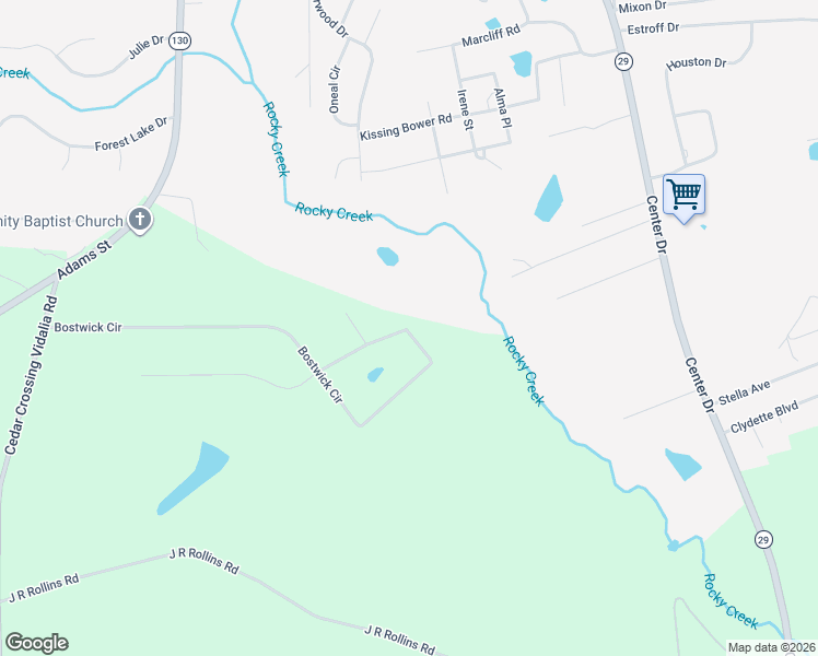 map of restaurants, bars, coffee shops, grocery stores, and more near 692 Bostwick Circle in Vidalia